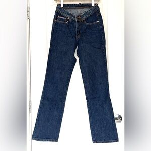 VINTAGE Hollywood Jeans High Waist Straight Leg Made in Canada Y2K 90s Mom Jeans